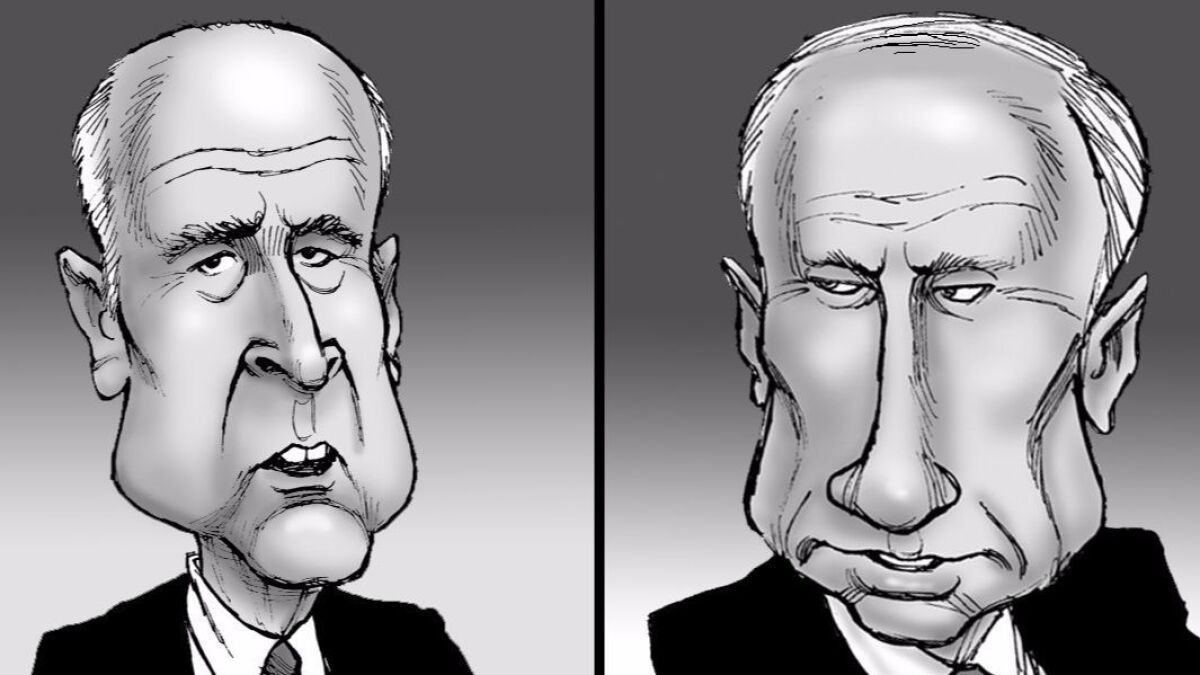 California Governor Jerry Brown (left) was nice, while Russian President Vladimir Putin (right) was more than a bit naughty.
