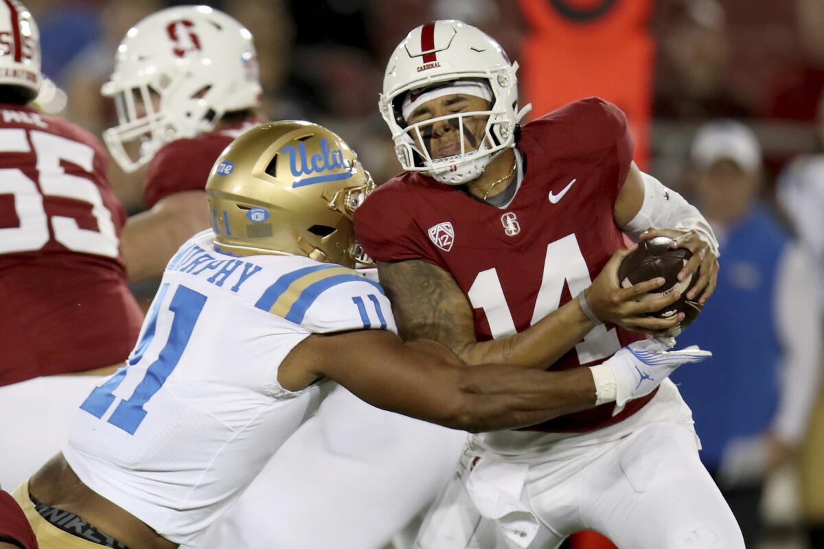 Ethan Garbers' patience was rewarded as he led UCLA past Stanford Los
