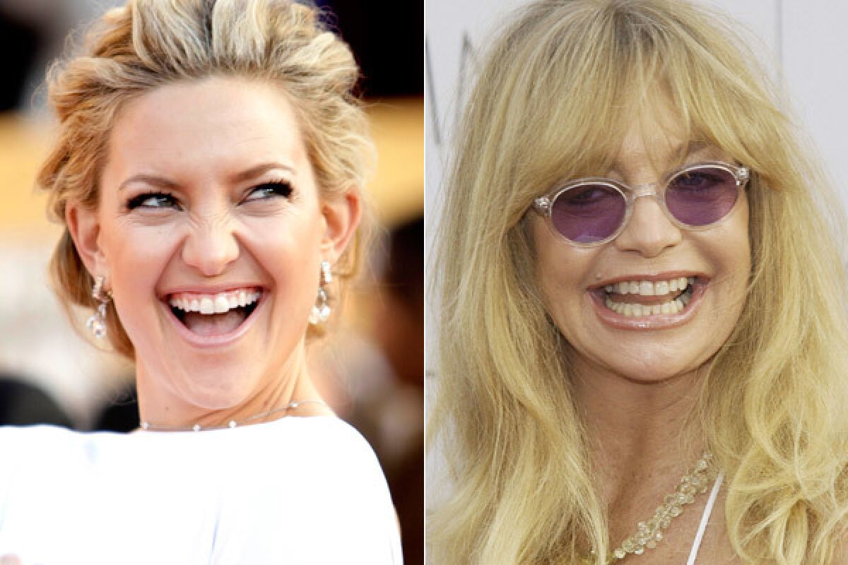 Actress Kate Hudson, left, and mother Goldie Hawn will soon appear on the first three-generation cover of People magazine.