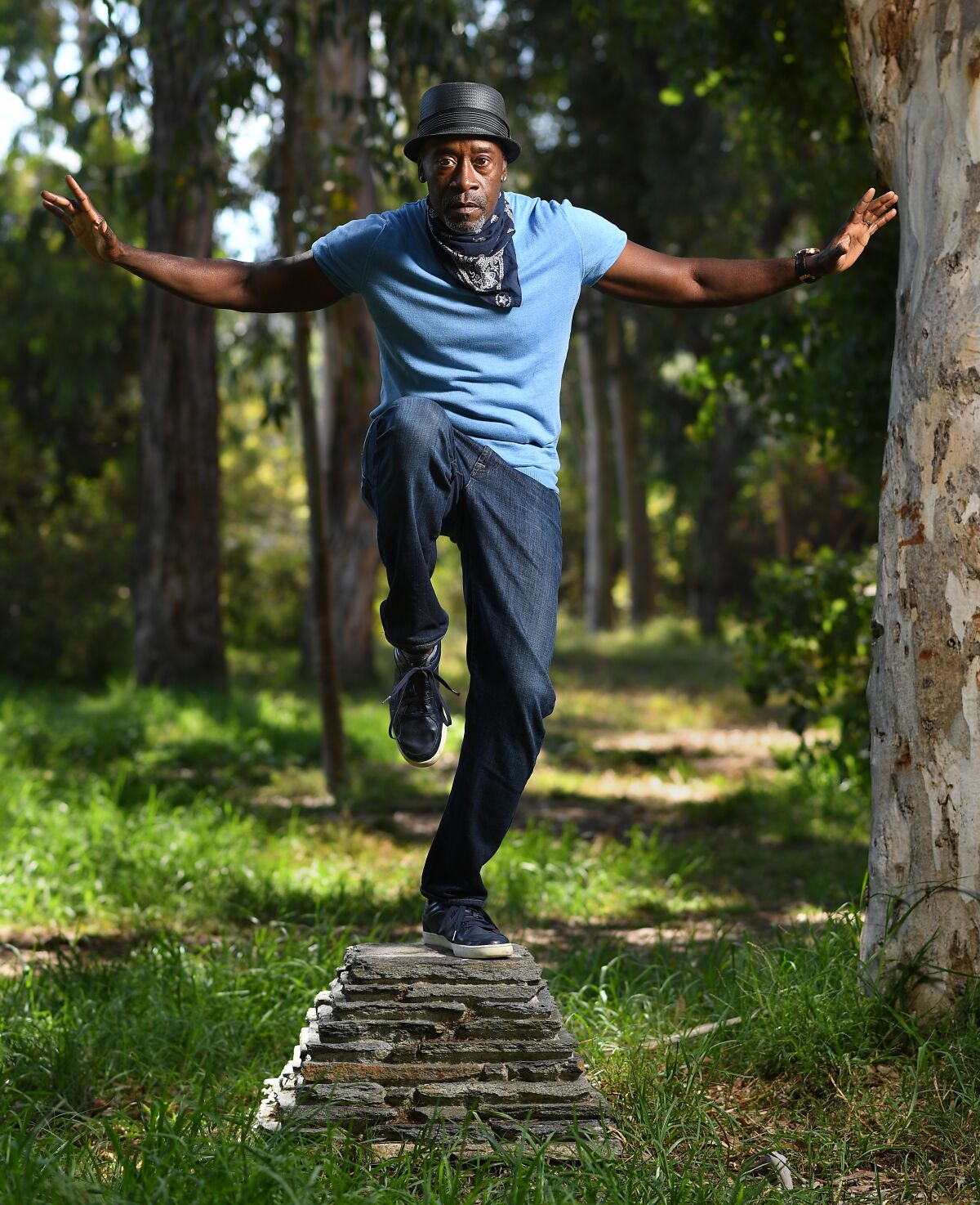 Actor Don Cheadle photographed at the Rustic Canyon Recreation Center on Aug. 13, 2020