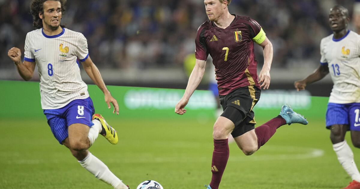 De Bruyne frustrated after Belgium loss to France