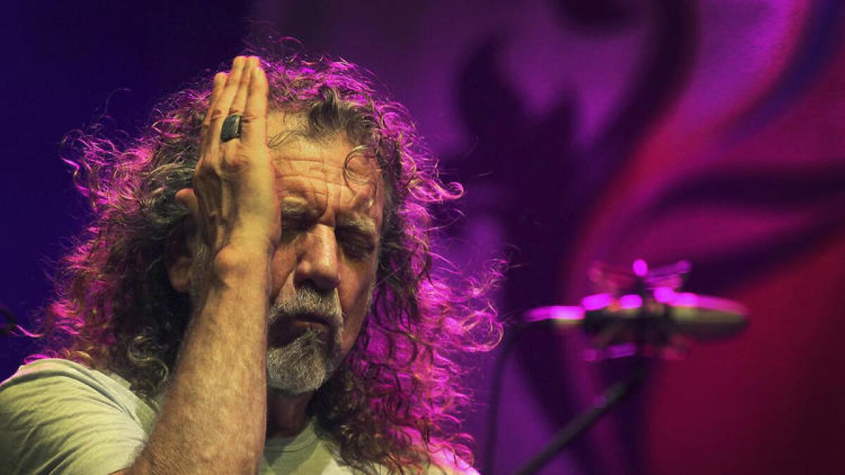 Robert Plant is releasing a new solo album, "Carry Fire," on Oct. 13.