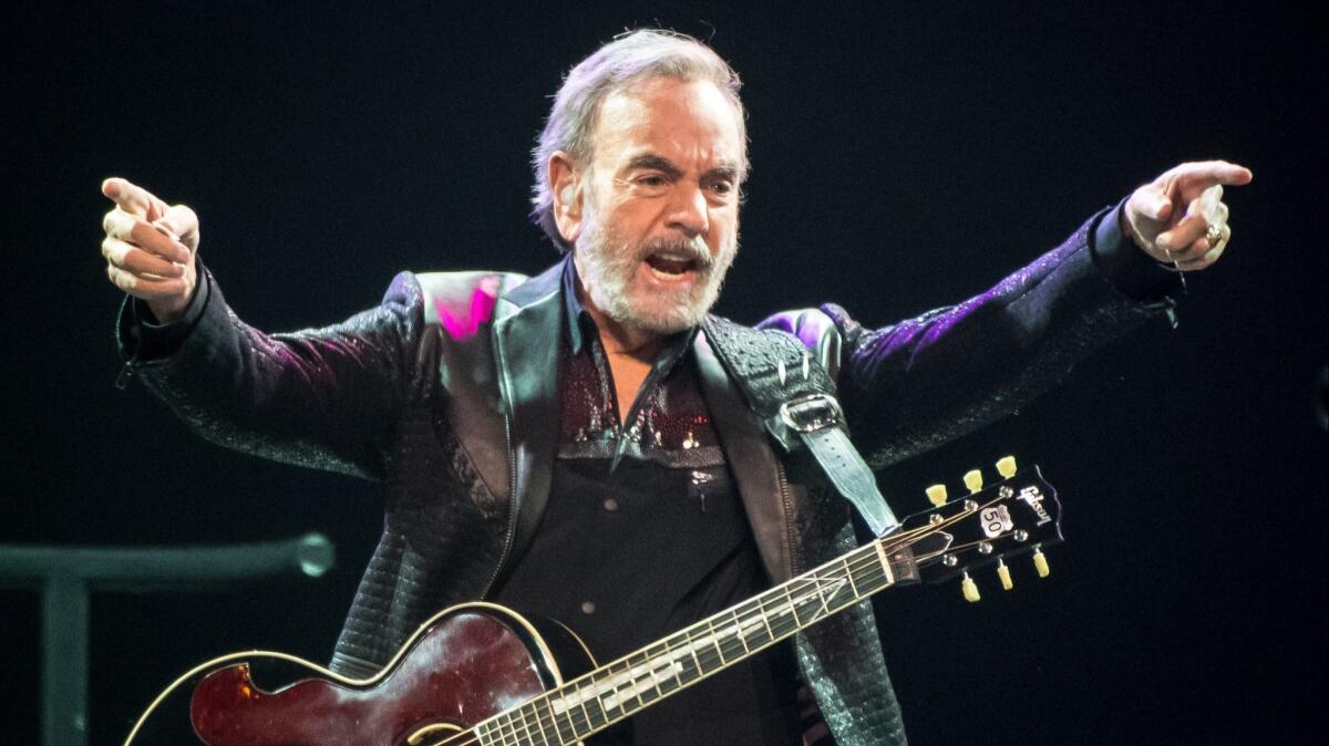 Neil Diamond performs at the Forum in 2017.
