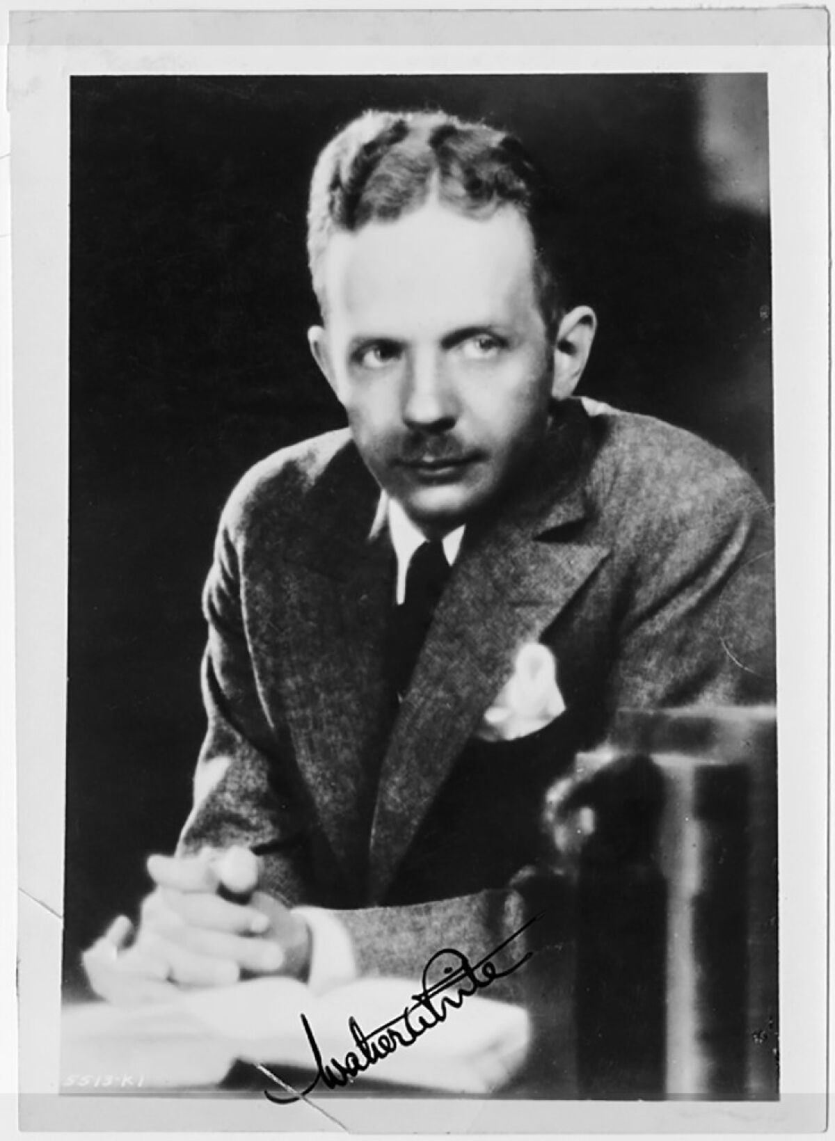 A signed, vintage photo portrait of Walter F. White