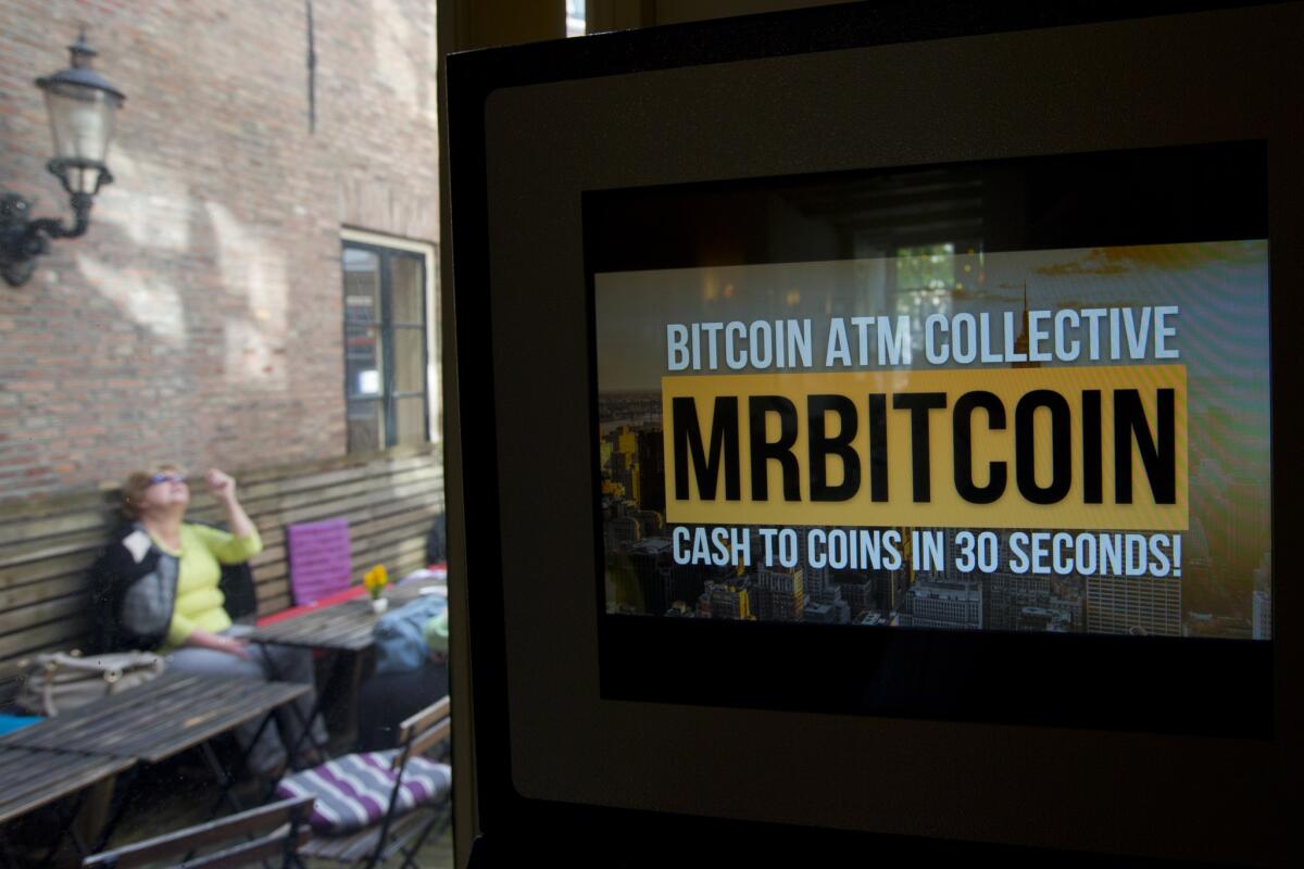 A bitcoin ATM in Amsterdam, where the Bitcoin Foundation's 2014 conference is being held.