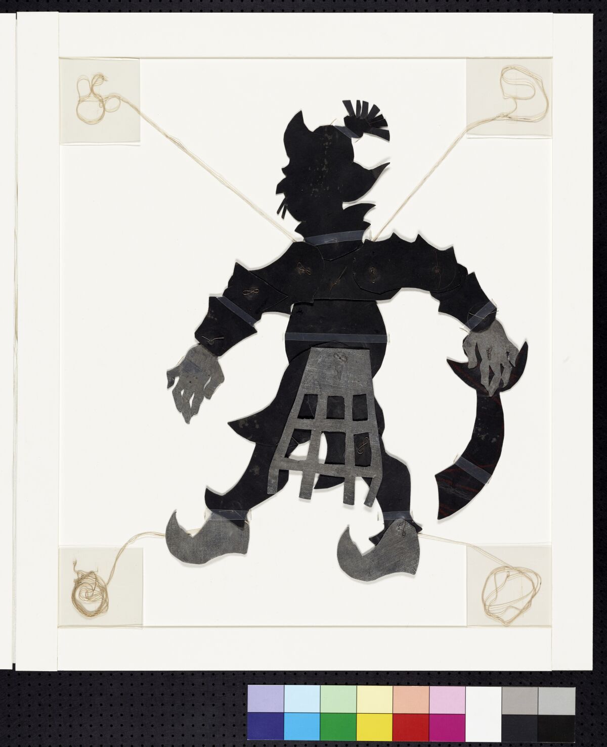 Lotte Reiniger silhouette animation cutout for "The Adventures of Prince Achmed," 1926.
