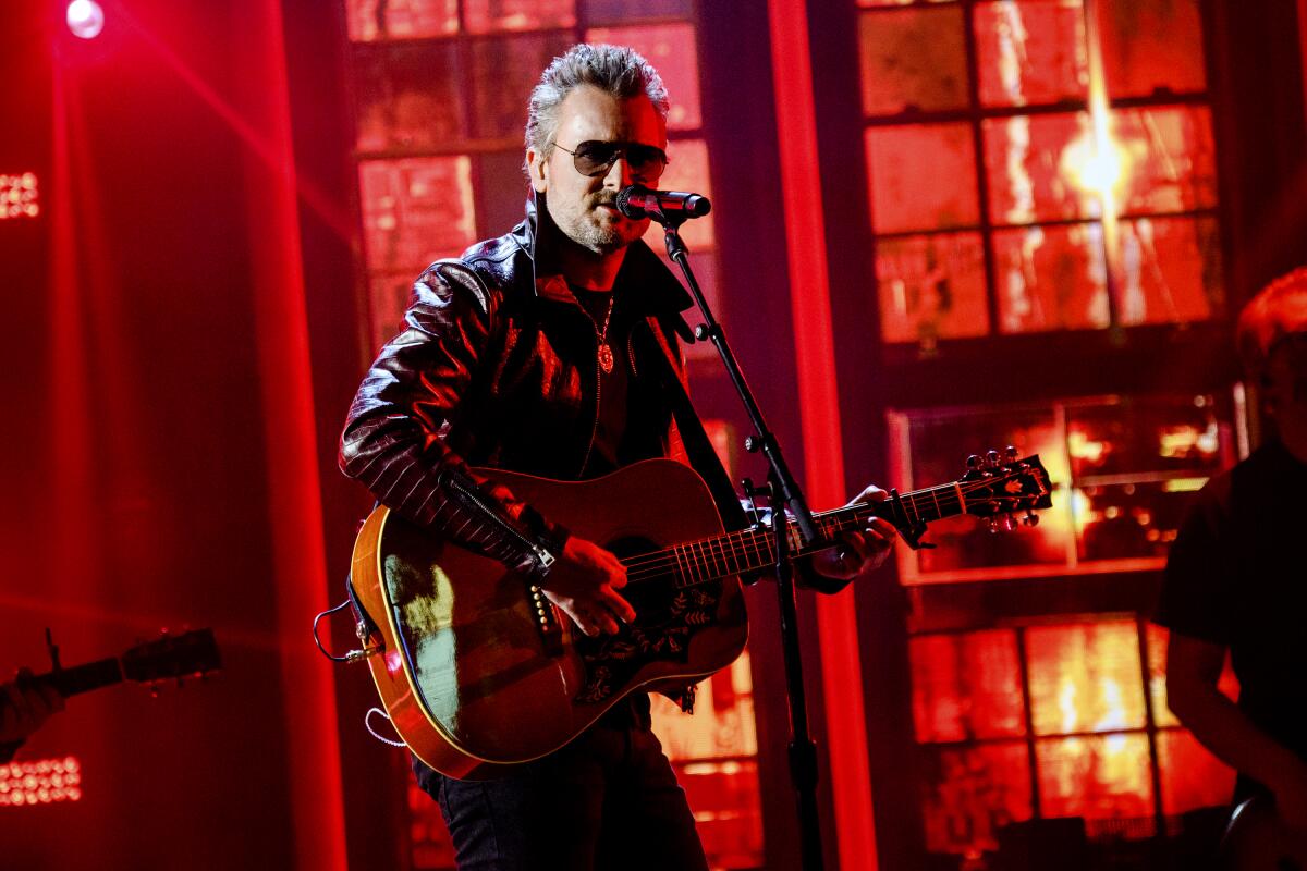 Eric Church performs at the 56th annual Academy of Country Music Awards in Nashville. 