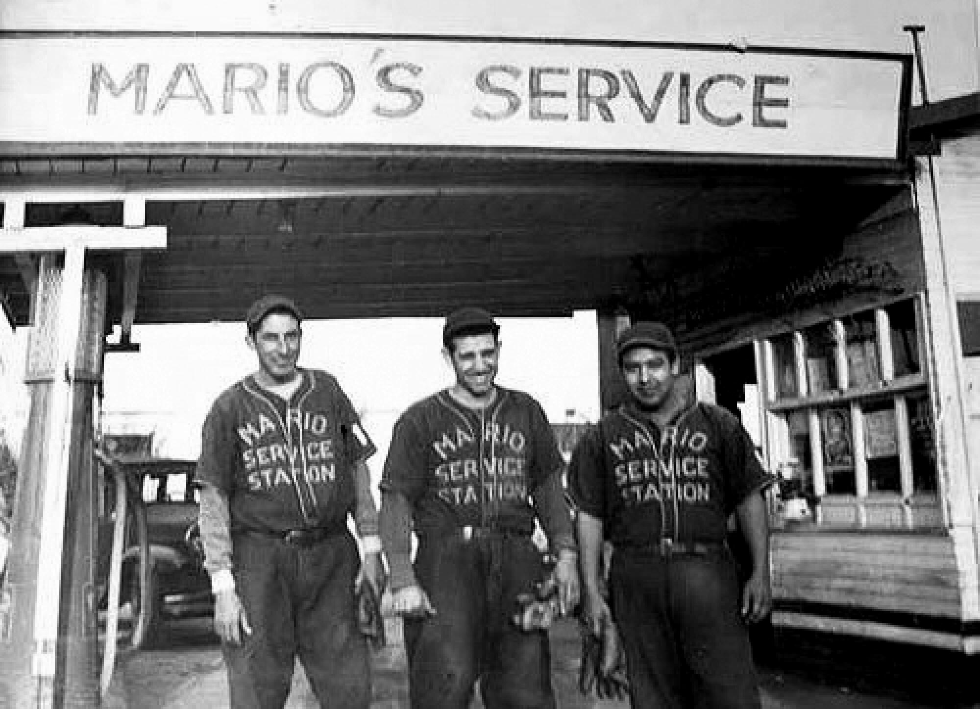 Members of the Mario Service Station team.