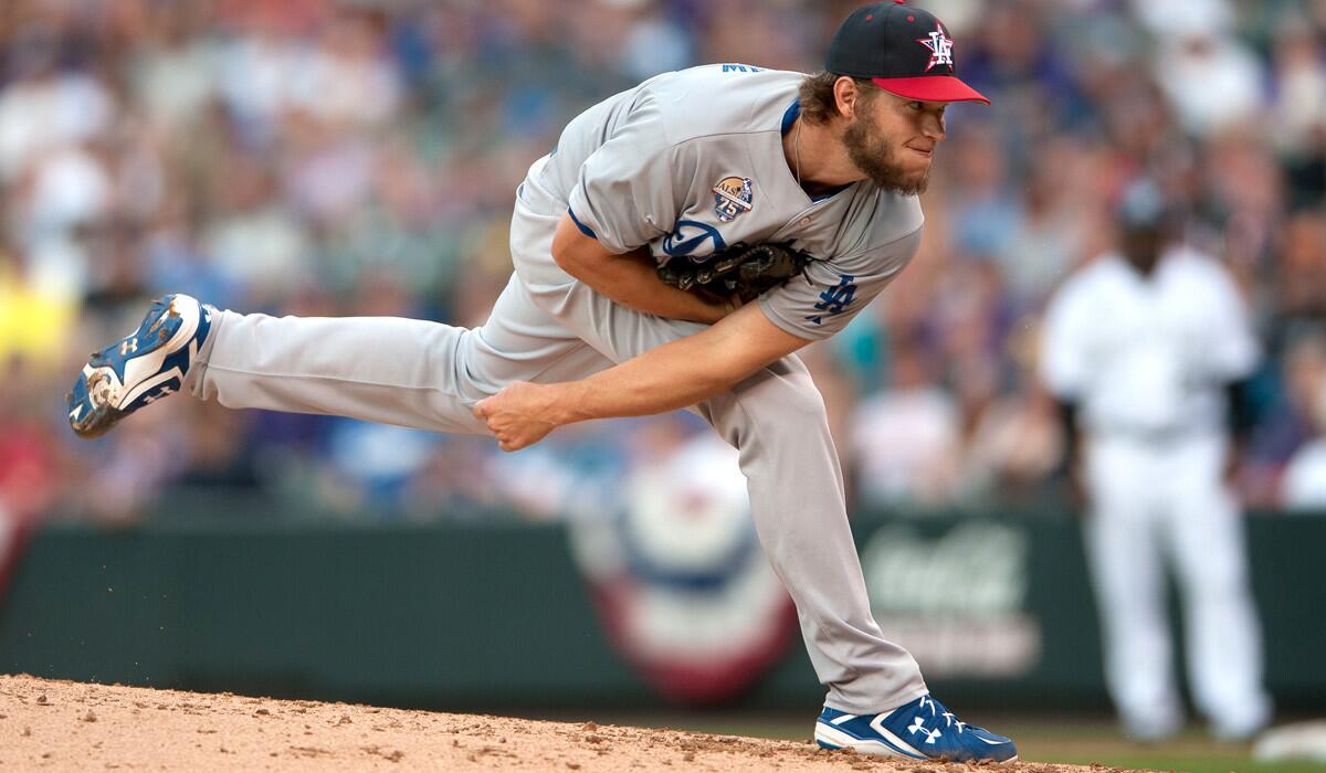 Dodgers ace Clayton Kershaw ran his scoreless innings streak to 36 with eight shutout frames against the Rockies on Friday night in Denver. Kershaw struck out eight, walked one and gave up two hits.