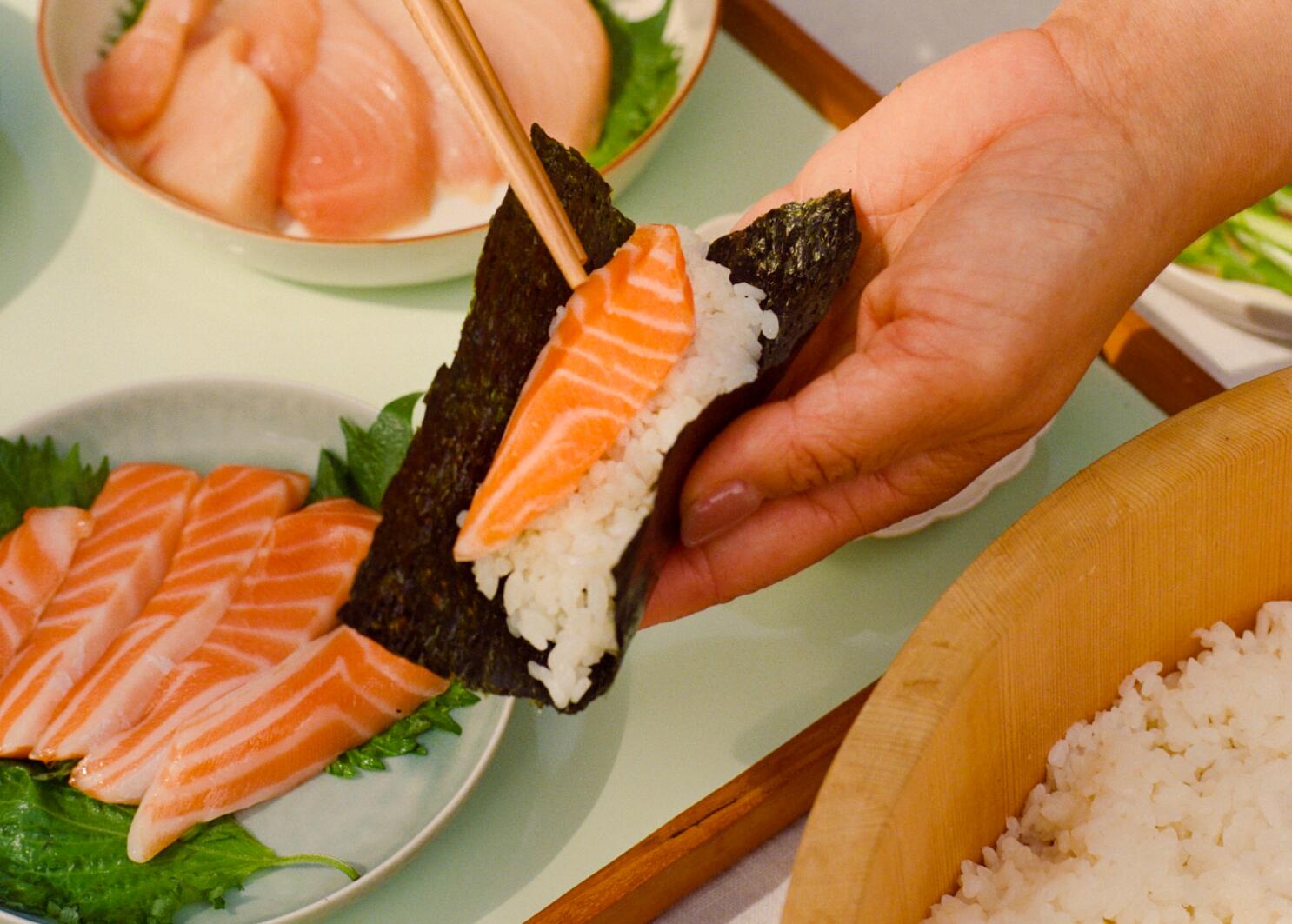 Homemade Sushi Hand Roll - Unbound Wellness