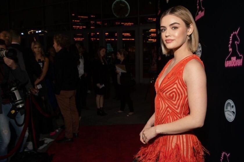 HOLLYWOOD, CALIFORNIA - JANUARY 10: Lucy Hale attends the LA premiere of 'The Unicorn' at ArcLight Hollywood on January 10, 2019 in Hollywood, California. (Photo by Emma McIntyre/Getty Images) ** OUTS - ELSENT, FPG, CM - OUTS * NM, PH, VA if sourced by CT, LA or MoD **