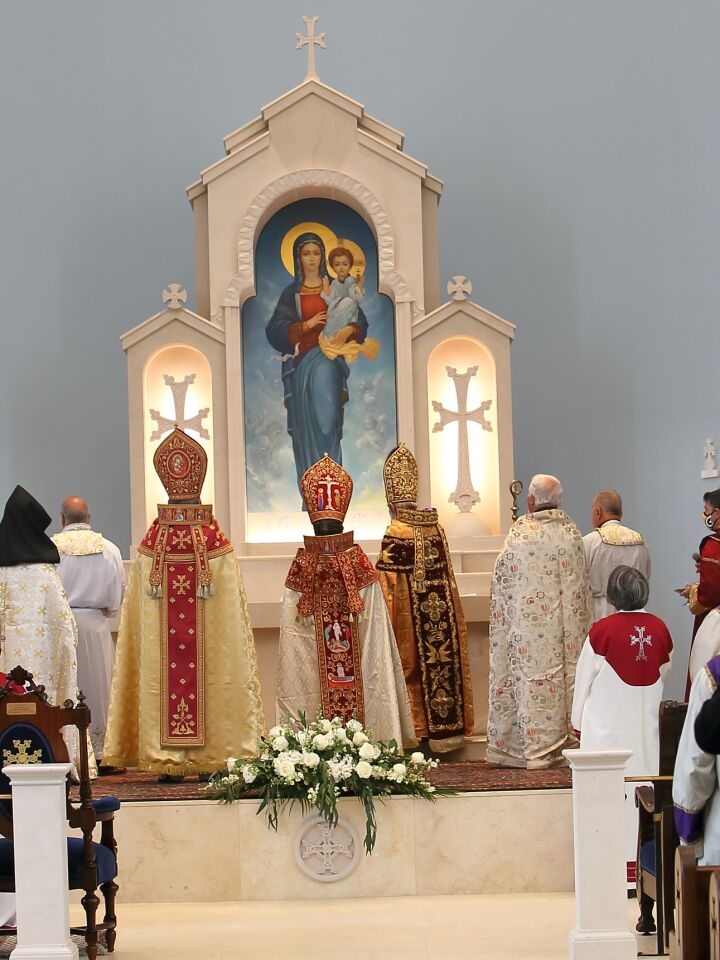 The consecration and church naming ceremony at the new Armenian Church in San Diego