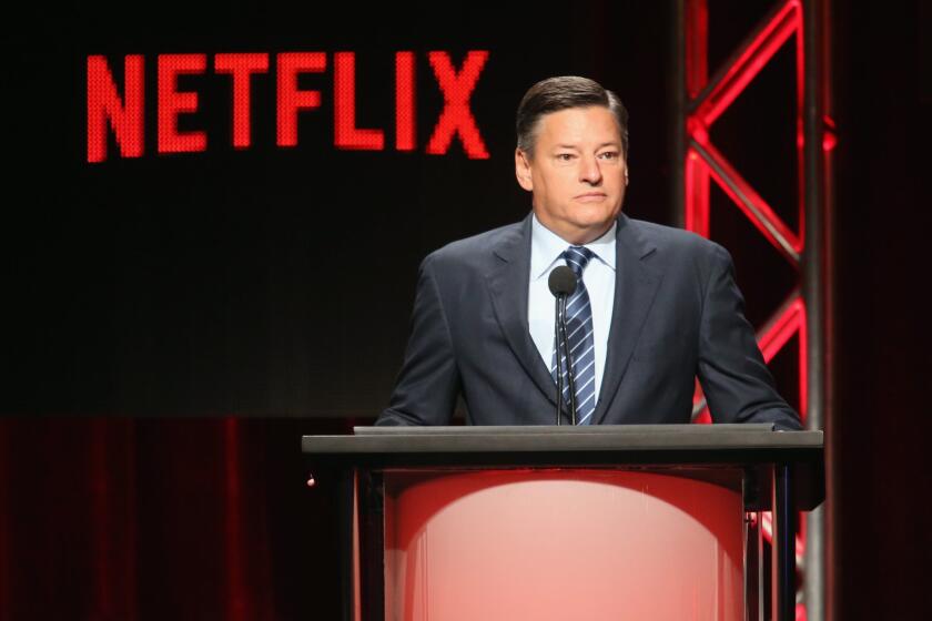 Netflix chief content officer Ted Sarandos speaks onstage July 28 at the Beverly Hilton Hotel in Beverly Hills during the 2015 Summer TCA media tour.