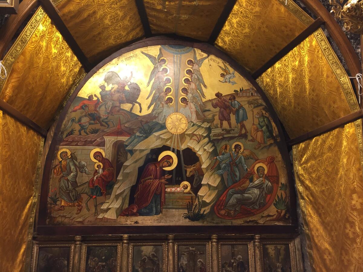 The grotto under the Church of the Nativity.