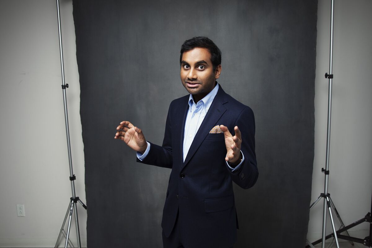 "The chance for an Indian guy to star in his own show and do an episode like 'Indians on TV' — that doesn't come around a lot, right?" Aziz Ansari says.