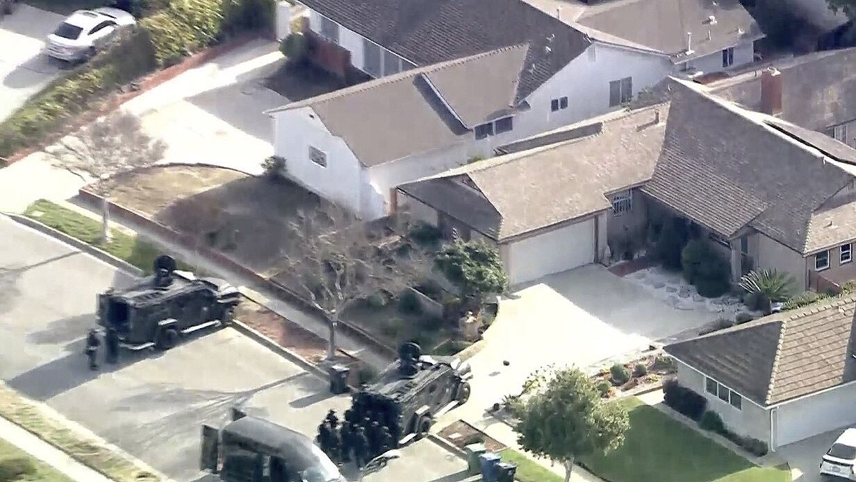 Suspect in fatal stabbing of 17-year-old student is in standoff with police at his Alhambra home