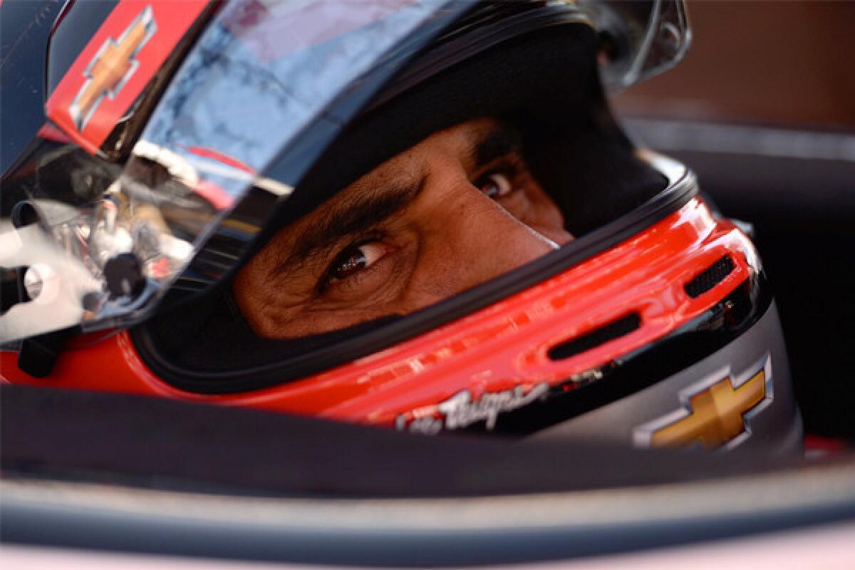 Juan Pablo Montoya, shown during practice for the Grand Prix of Long Beach, is participating in Sunday's event for the first time in 14 years.