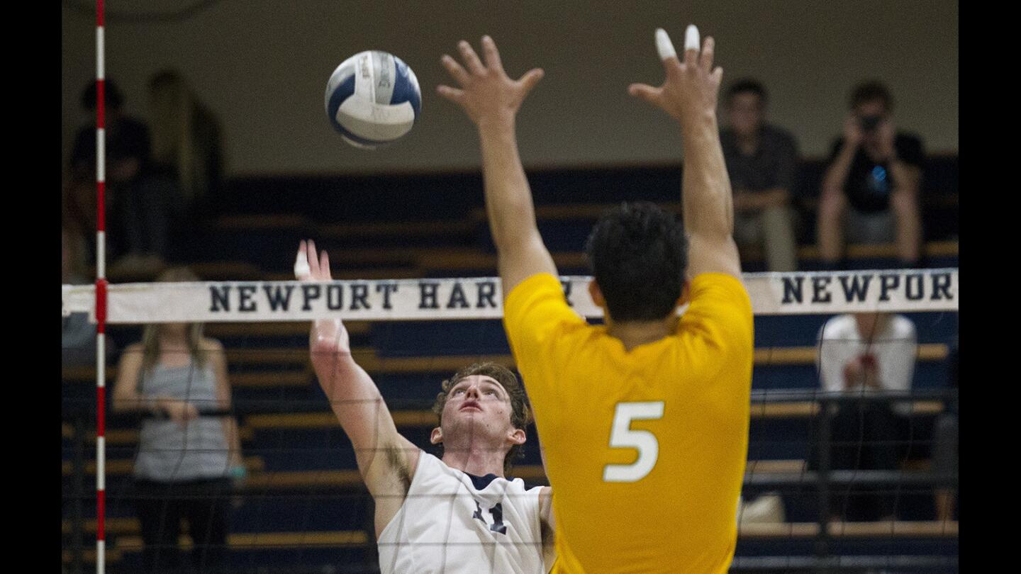 Photo Gallery: Newport Harbor vs. Mira Costa boys' volleyball CIF Southern Section Division 1 playoff game