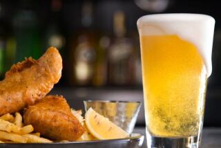 Fish & chips meets Mikkeller San Diego's Shapes ale at Westroot in Carmel Valley.