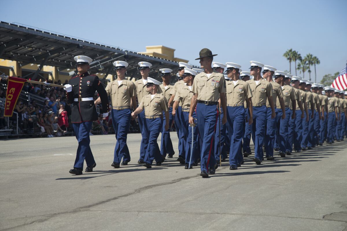Marine boot camp graduations and family events continue in San Diego as