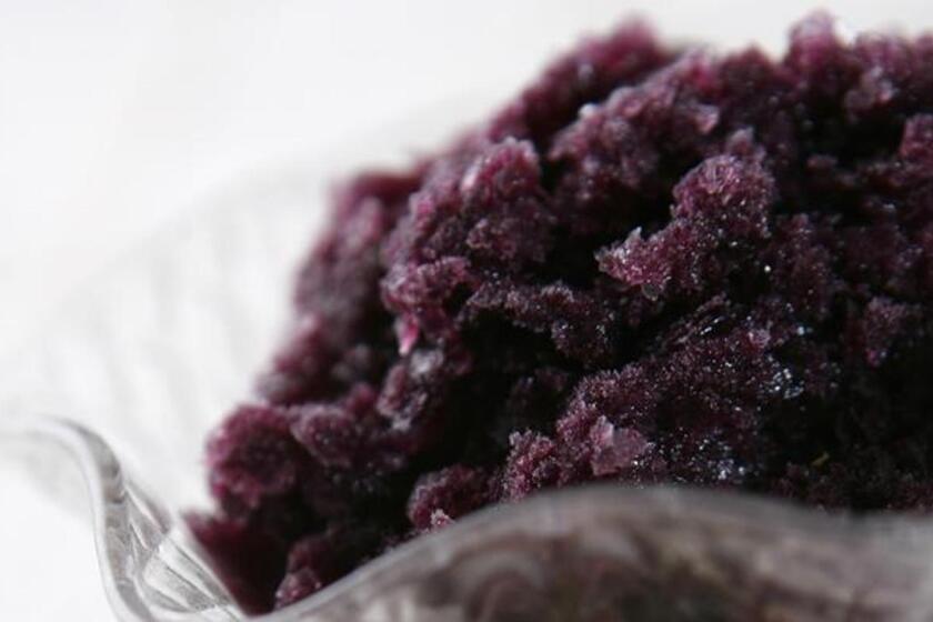 Recipe: Concord grape granita