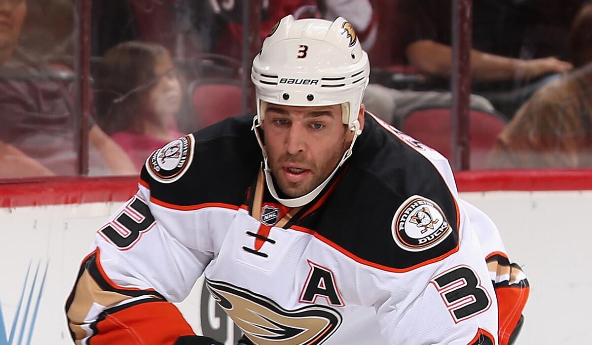 Clayton Stoner was limited to 50 games and played in one playoff game for the Ducks last season.