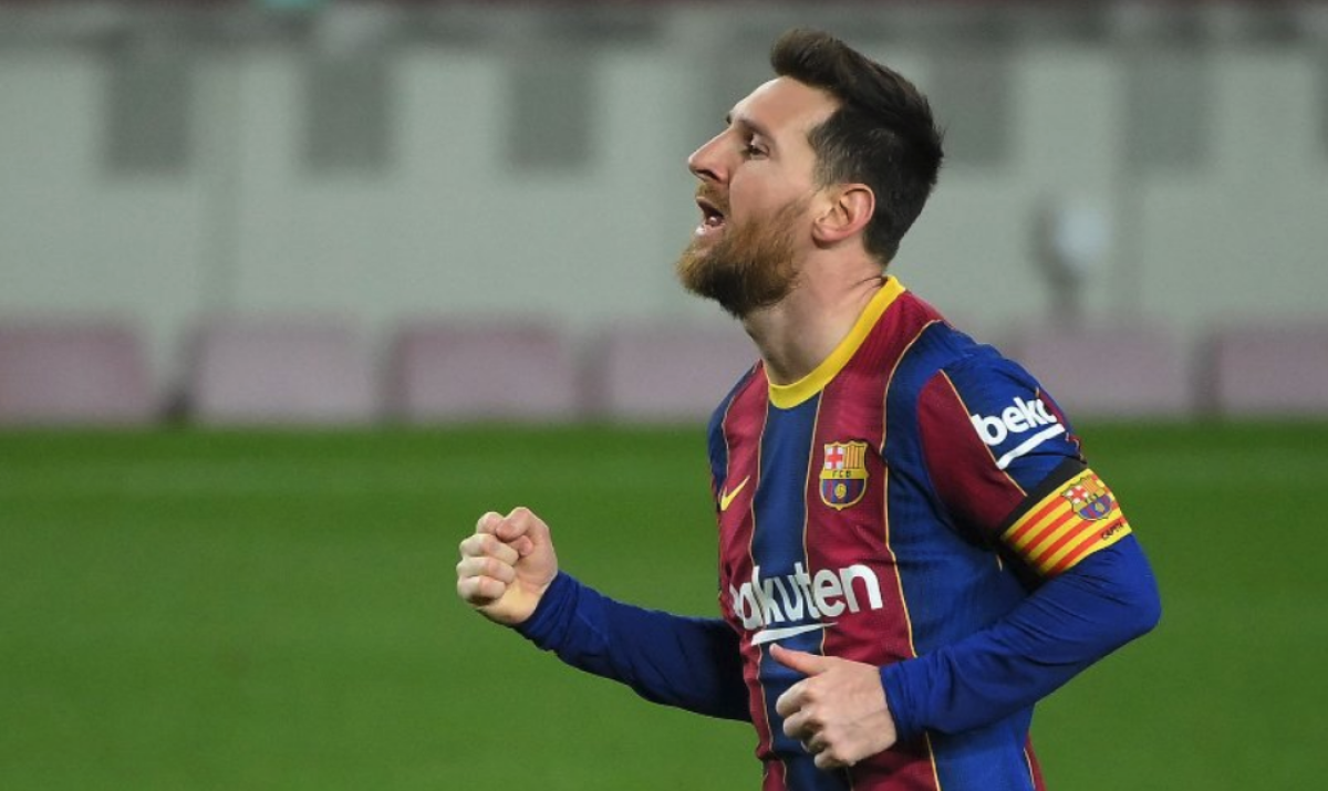 El delantero argentino del Barcelona Lionel Messi 