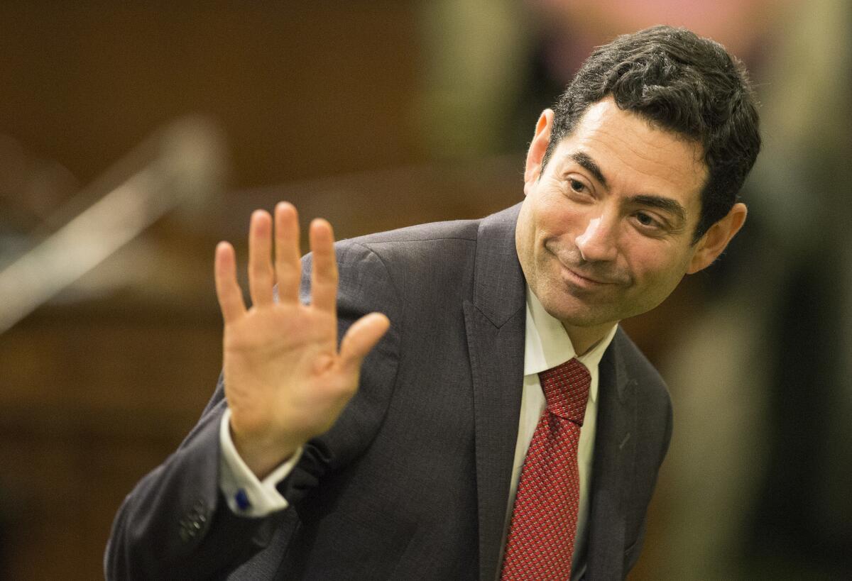 California Supreme Court Justice Mariano-Florentino Cuéllar, seen in January, wrote the 4-3 ruling that said a government agency's legal bills are generally public record in cases that have been resolved.