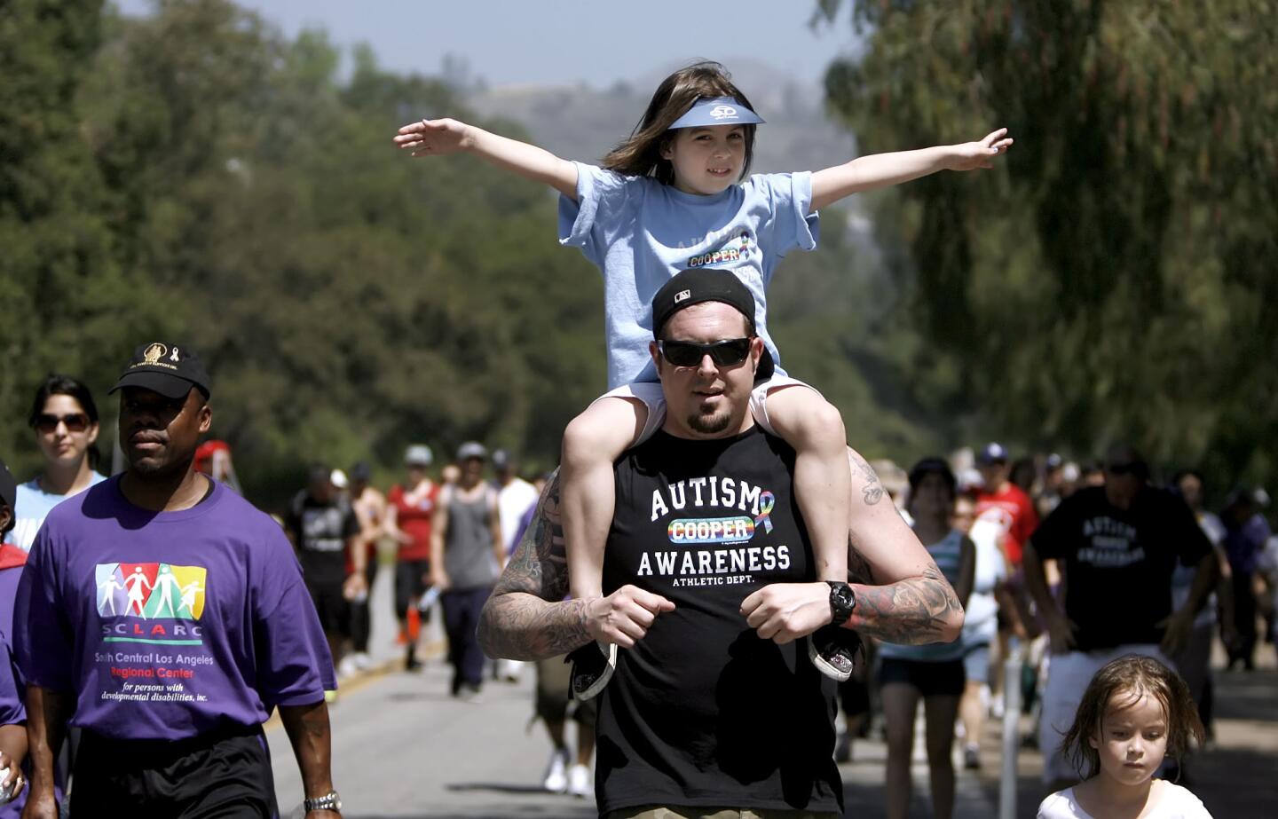 The L.A. Autism Walk was held around the Rose Bowl in Pasadena on Saturday, April 21, 2012.