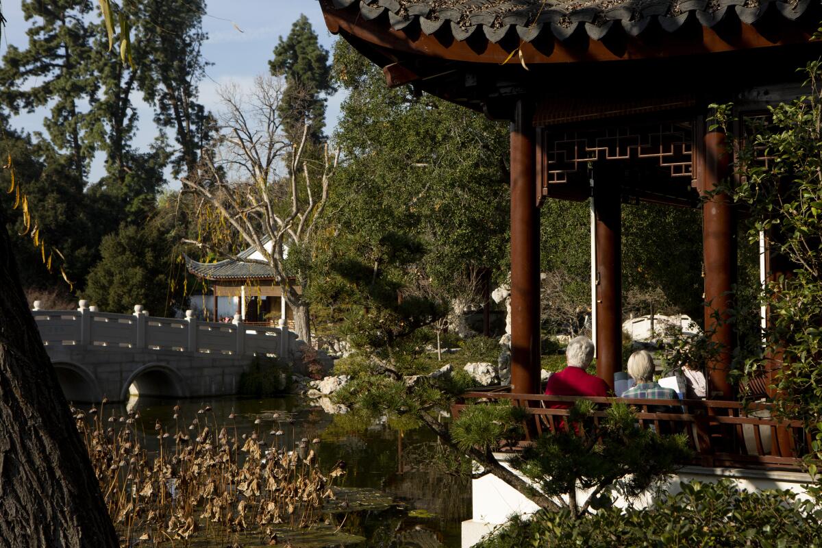 The Chinese garden at the Huntington Library, Art Museum, and Botanical Gardens in San Marino.
