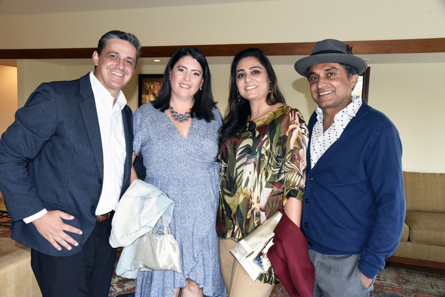 Chris and Cheryl Salmen, Anatam Kaur and Kamal Sahota