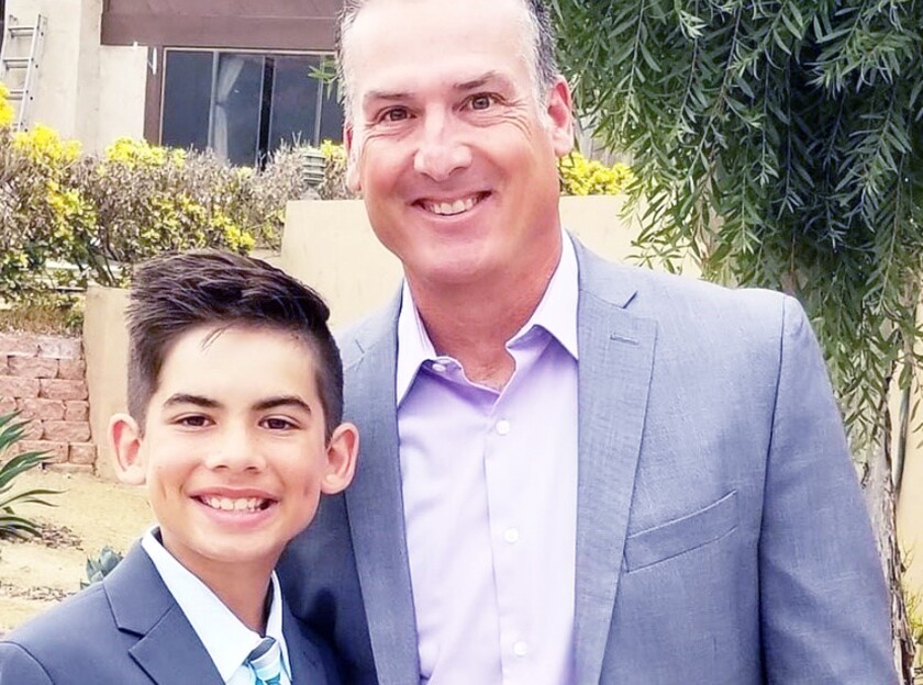Stephen Pirolli, Jr. with his father, Steve Pirolli.