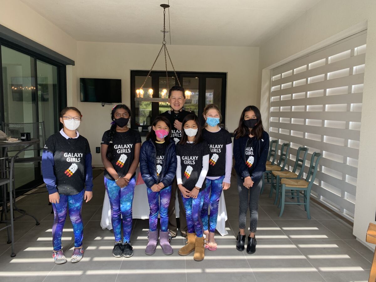 The Galaxy Girls from Solana Ranch Elementary School recently took fourth place at a FLL qualifying tournament.