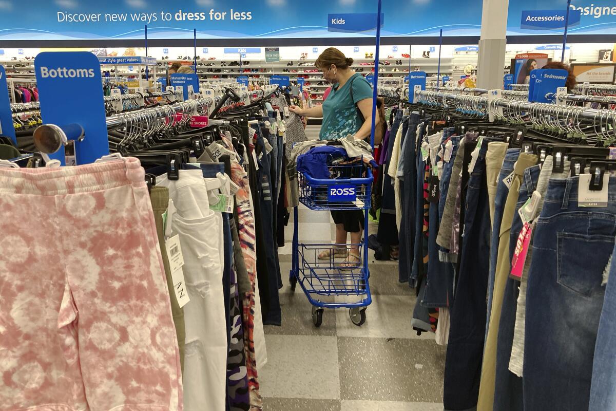 A consumer shops at a retail store