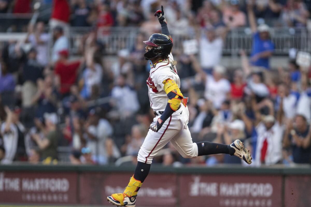 Acuña hits 2 of Braves' 5 homers, Olson hits 47th in 8-5 win over Cardinals  - The San Diego Union-Tribune