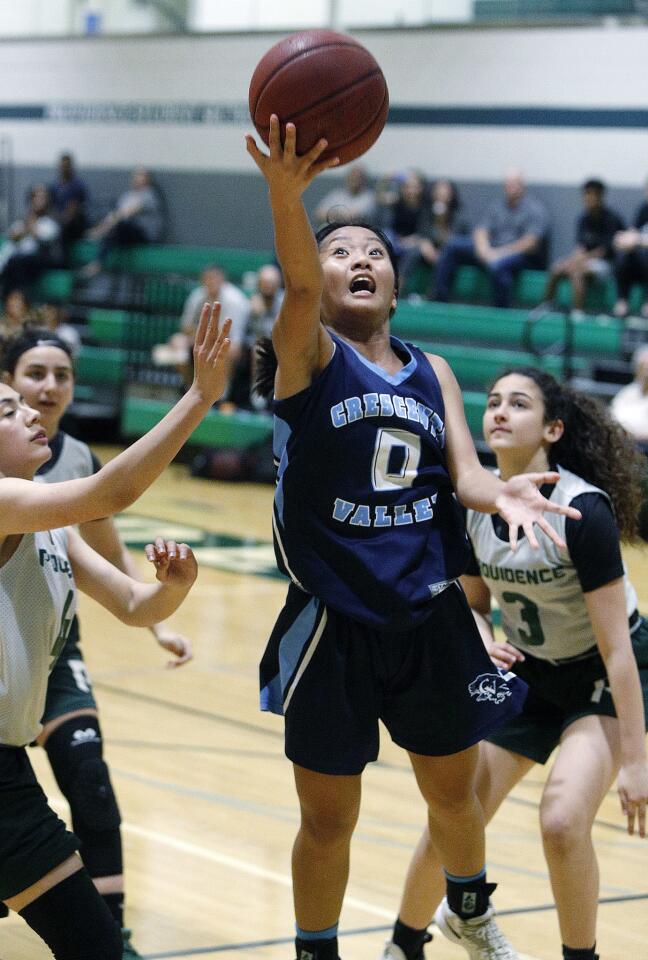 Photo Gallery: Summer league girls' basketball between Crescenta Valley at Providence