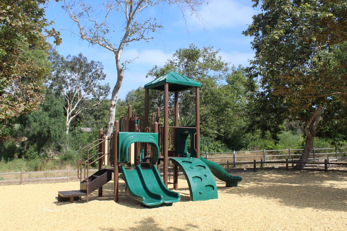 The Rancho Santa Fe Association installed a new play structure in the summer.