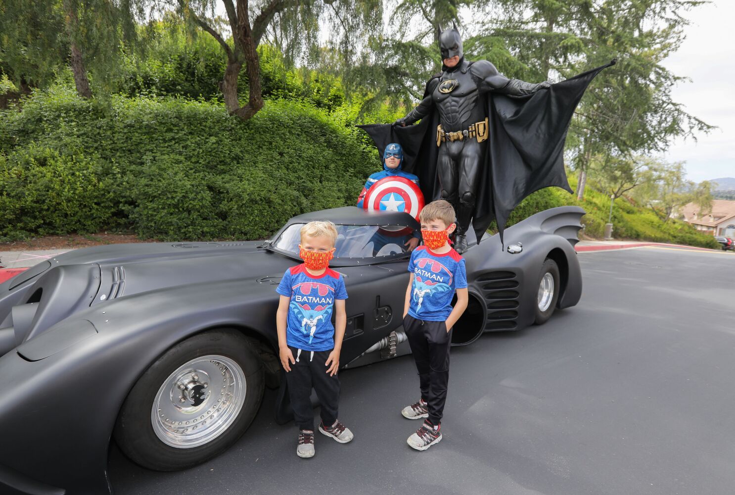 Caped crusader on a mission to lift spirits of quarantined kids - The San  Diego Union-Tribune