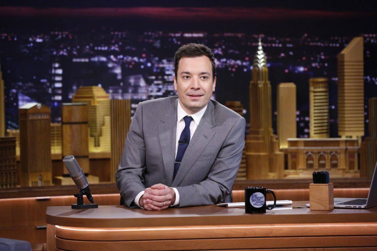 NBCUniversal saw its first-quarter 2014 revenue increase 28%, in large part because of advertising sales for the Winter Olympics and the beginning of Jimmy Fallon's tenure at "The Tonight Show." Fallon is pictured here during his first "Tonight Show" appearance in New York.