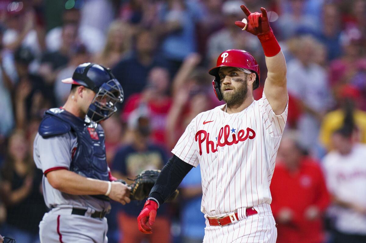 Bryce Harper is on another level. Kyle Schwarber's homer is on