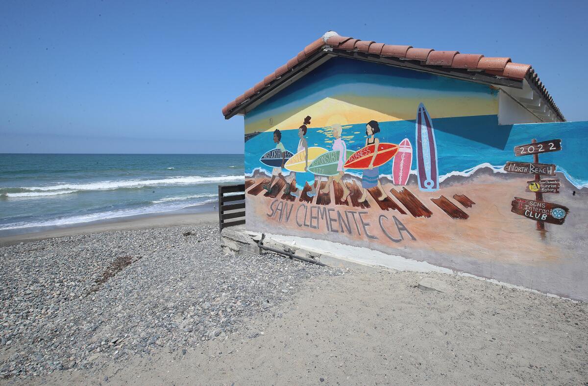 A mural at North Beach in San Clemente.