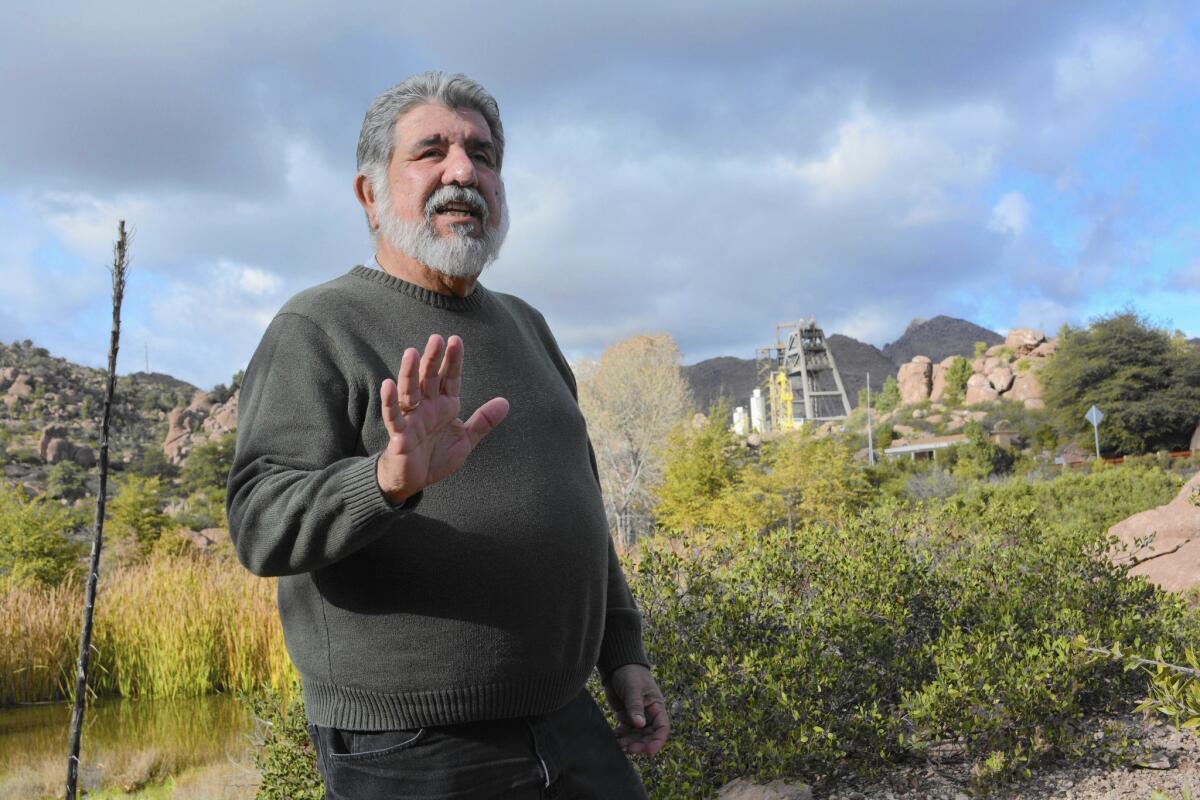 Roy Chavez, a former mayor of Superior, Ariz., and a miner himself, says Resolution Copper’s method of extraction is harmful to the environment. A company spokesman insists it is eco-friendly.