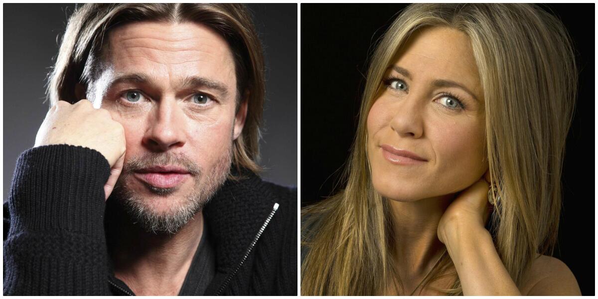 Brad Pitt and Jennifer Aniston.