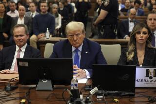 Former President Donald Trump waits to take the witness stand during his civil fraud trial at New York Supreme Court, Monday, Nov. 6, 2023, in New York. (Brendan McDermid/Pool Photo via AP)