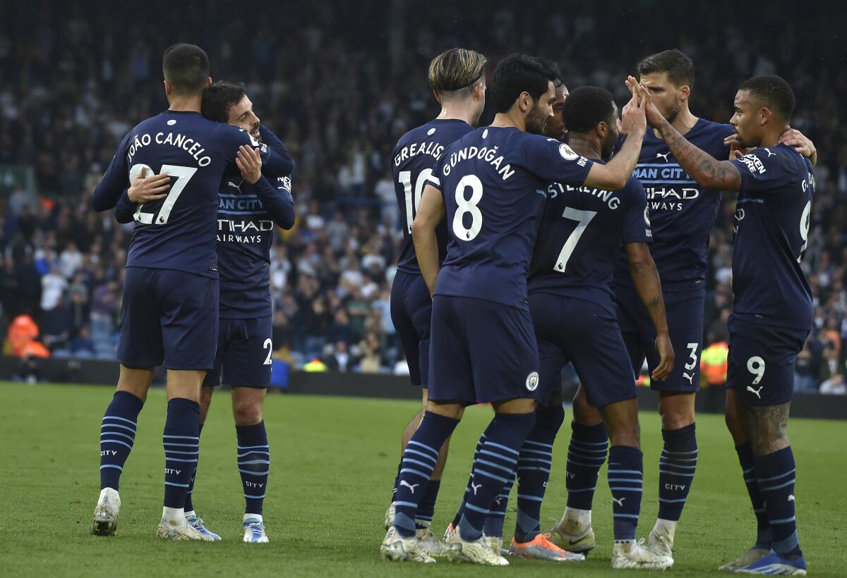 Manchester City defeats Aston Villa, wins Premier League title - Los  Angeles Times