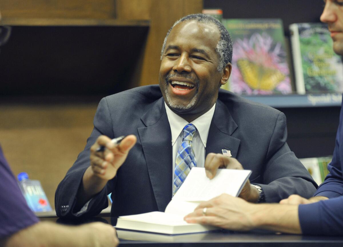Republican presidential candidate Ben Carson counts among his supporters parents who home-school their children and use his books in their lessons.