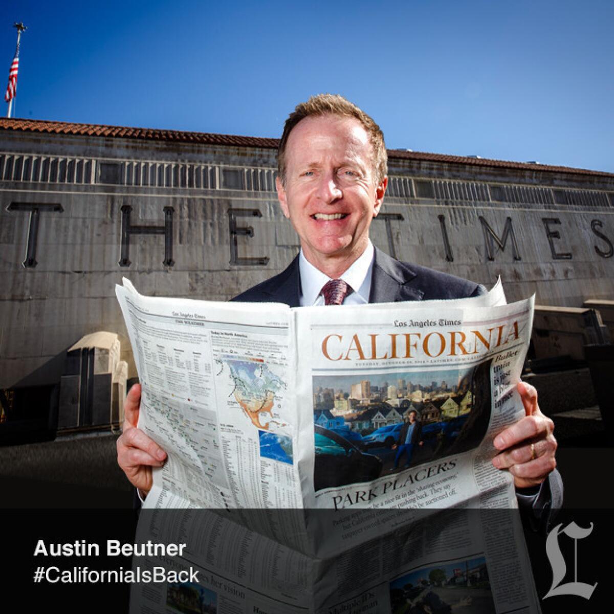 Austin Beutner, LA Times Publisher and CEO.