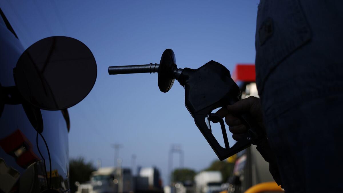 Gasoline prices have dropped by an average of 22 cents a gallon in the San Diego area in the past month and the trend may continue as crude oil prices continue to fall.