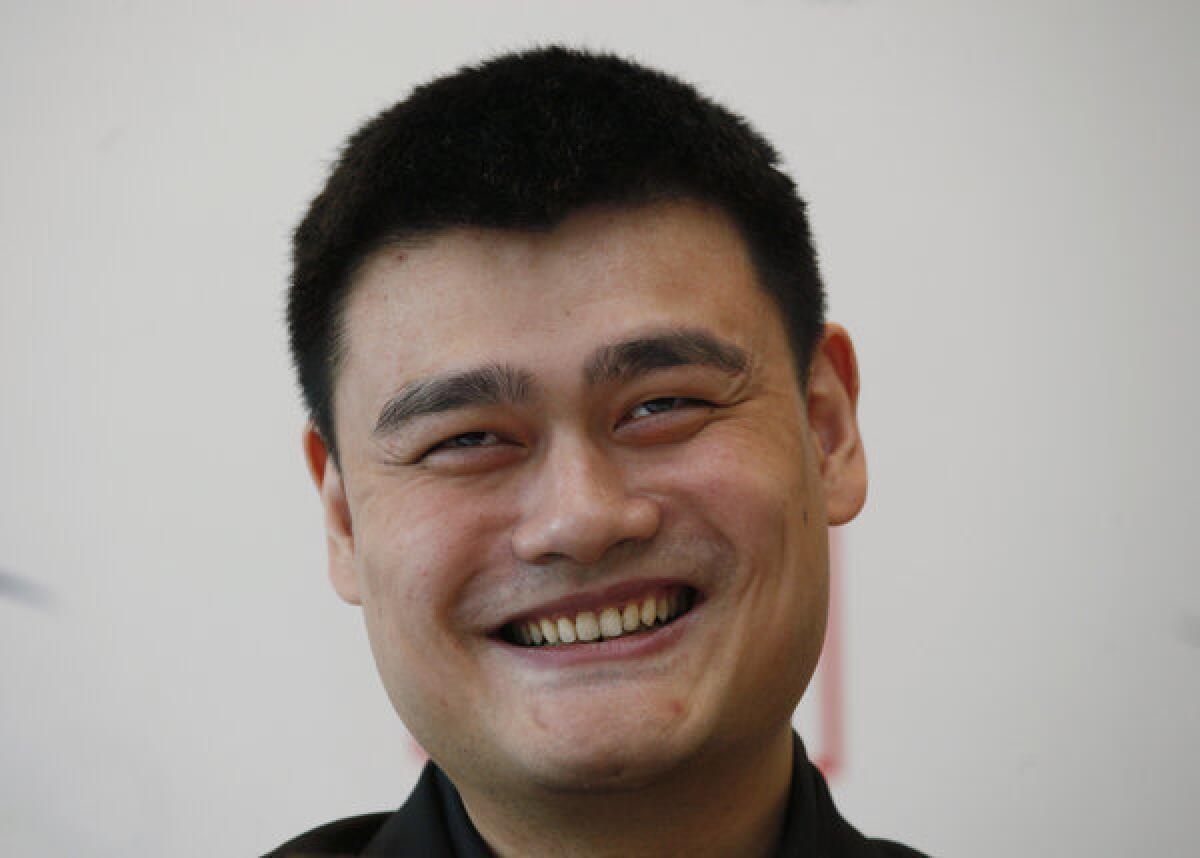 Yao Ming during a media event in May.