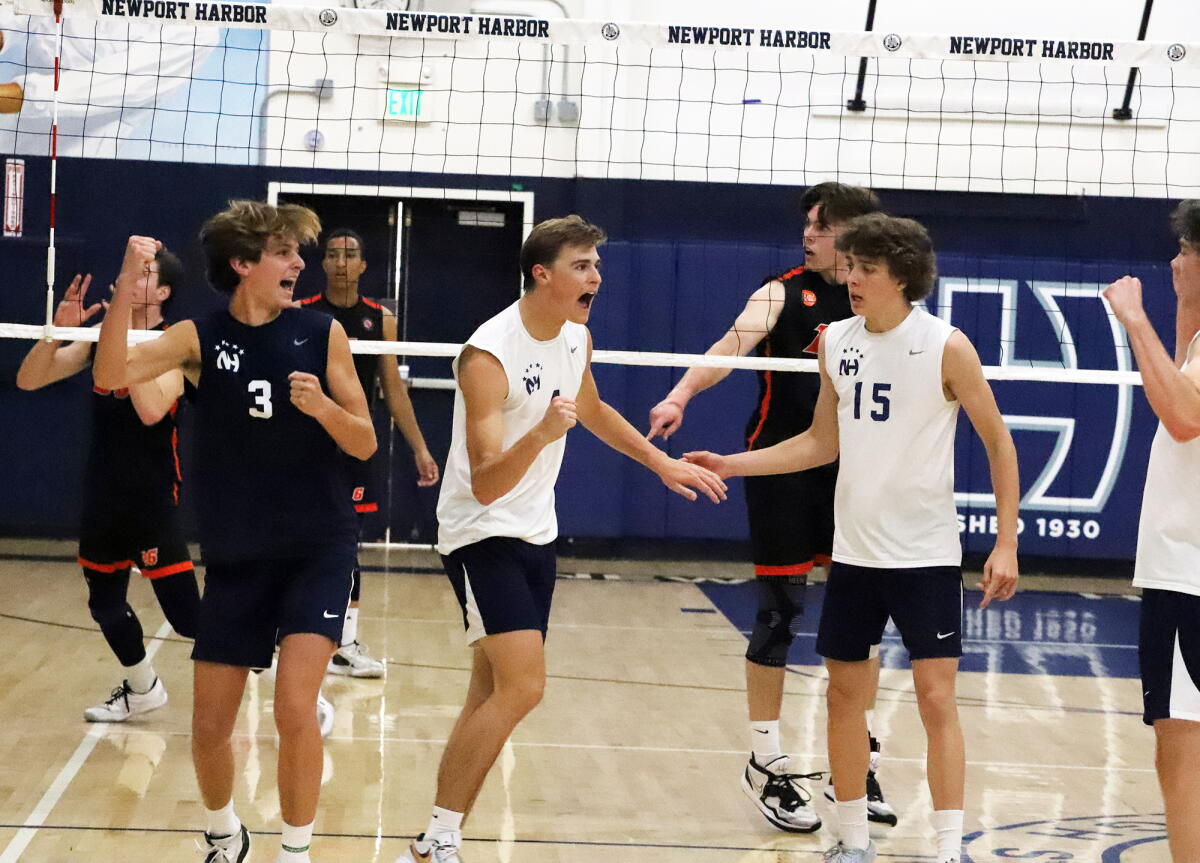 Newport Harbor boys' volleyball holds off Huntington Beach in CIF ...
